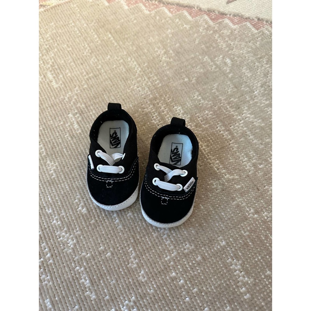 Vans Infant Slip-On Crib Shoes Black Tennis Shoes